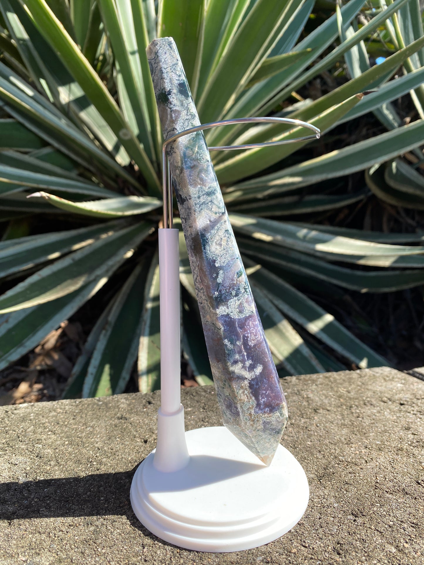 Moss Agate Bouquet Stem