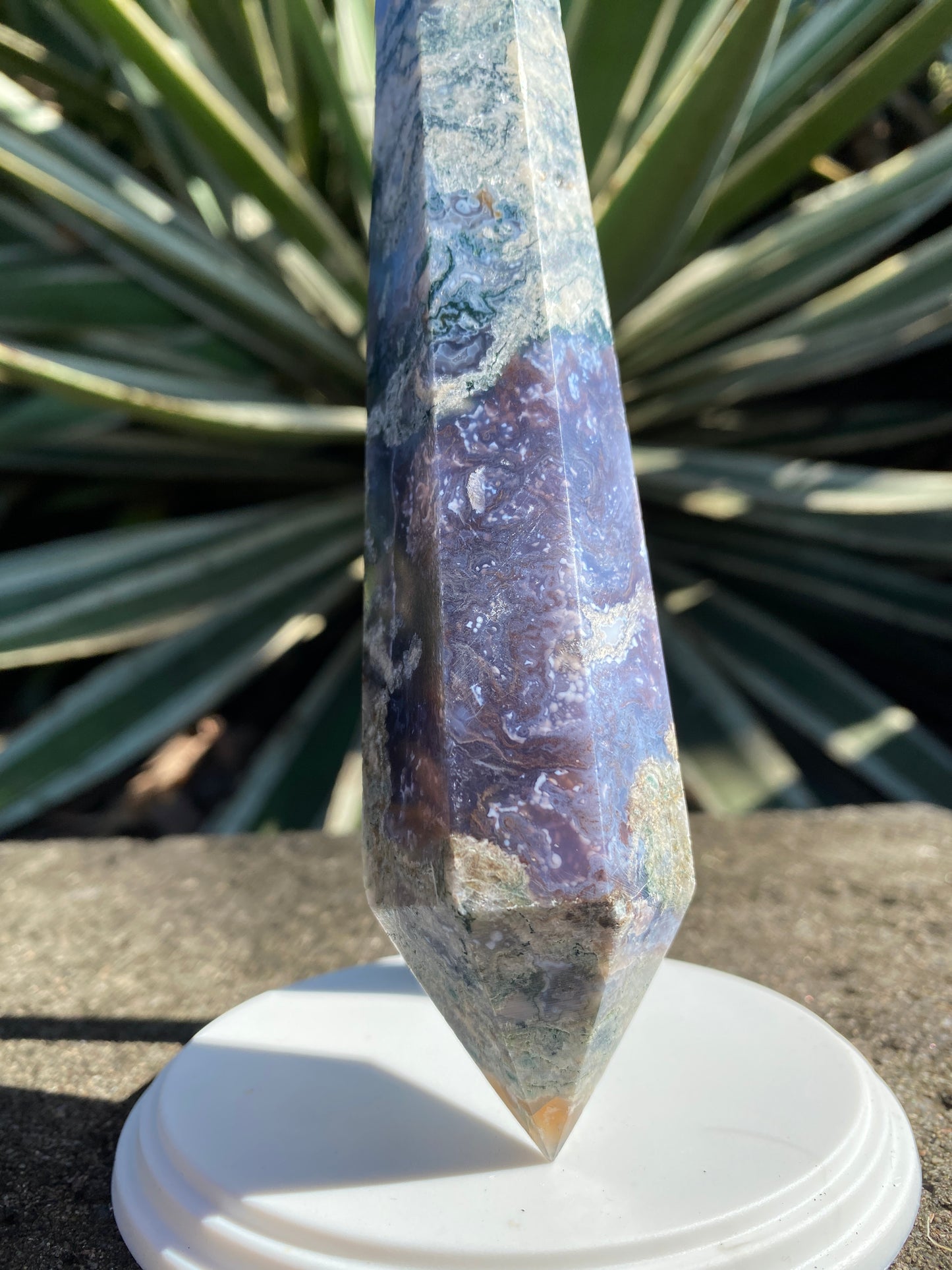 Moss Agate Bouquet Stem