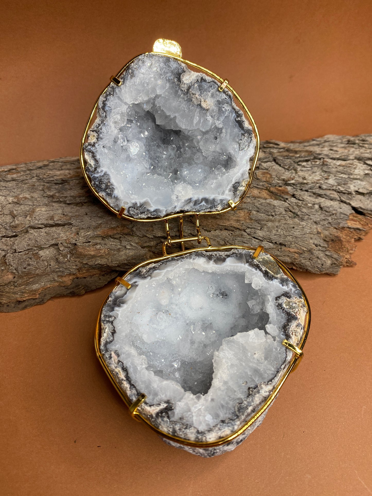 Agate Geode Ring Box