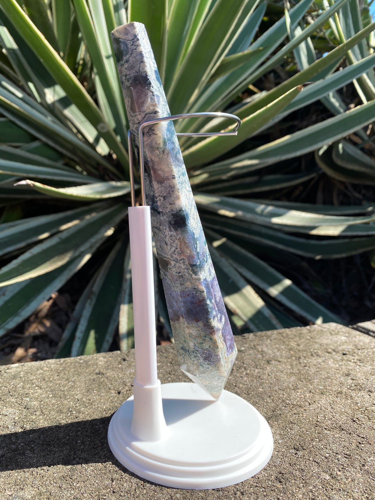 Moss Agate Bouquet Stem