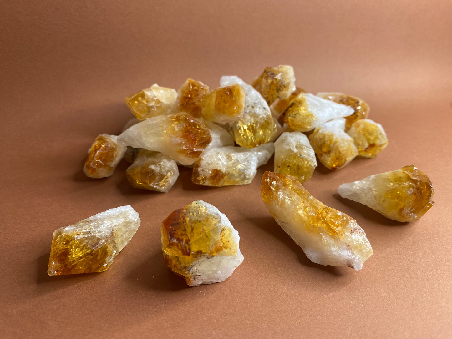 Polished Natural Citrine Points