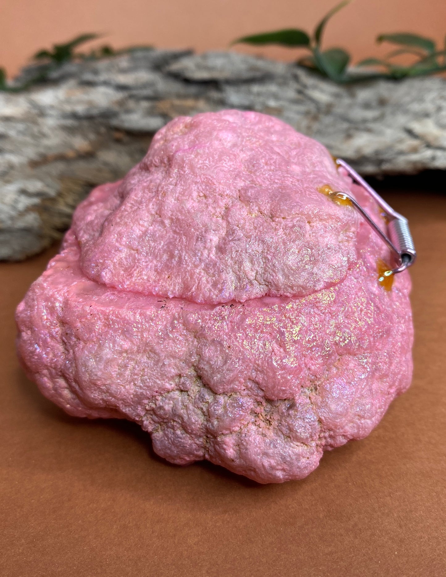 Pink Geode Ring Box