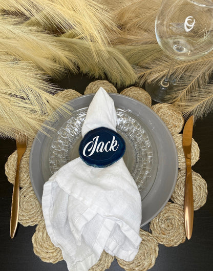 Blue Agate Place Card