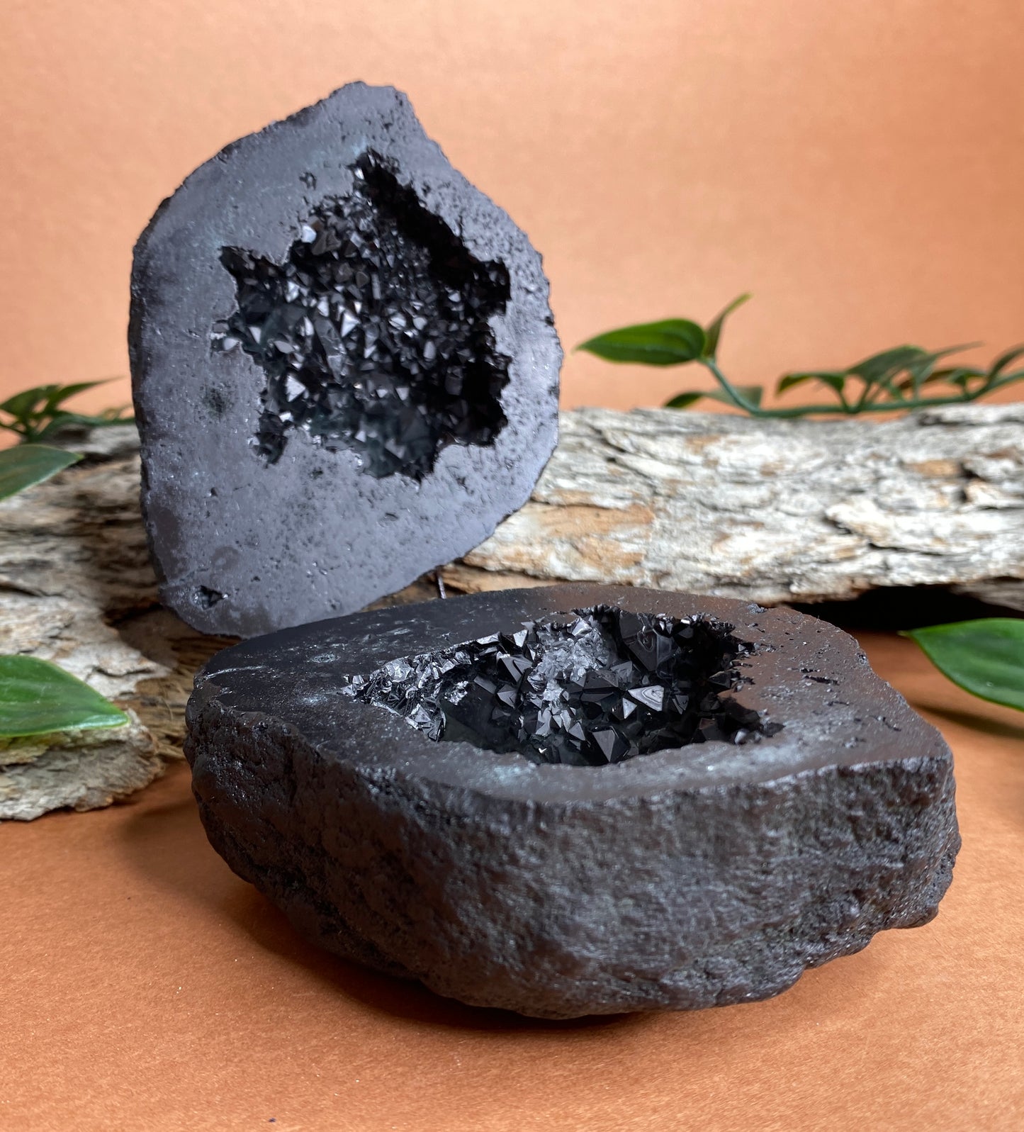 Black Geode Ring Box