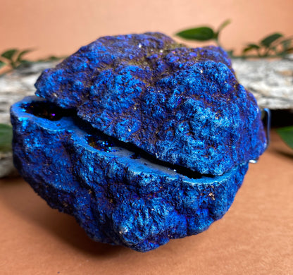 Blue XL Geode Ring Box