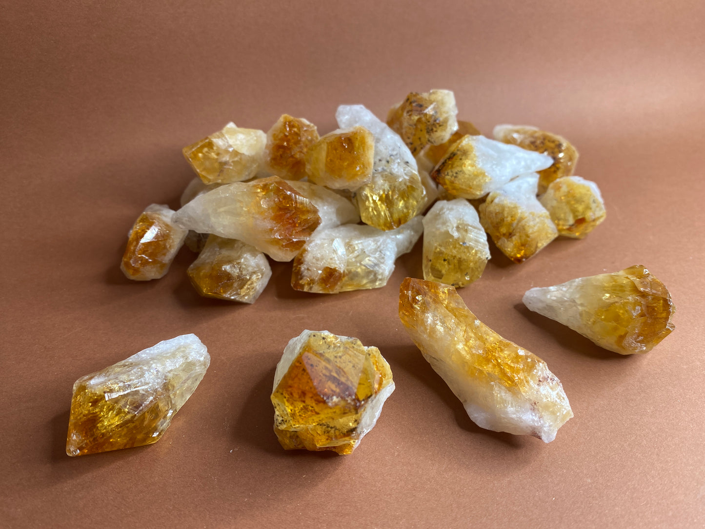 Polished Natural Citrine Points