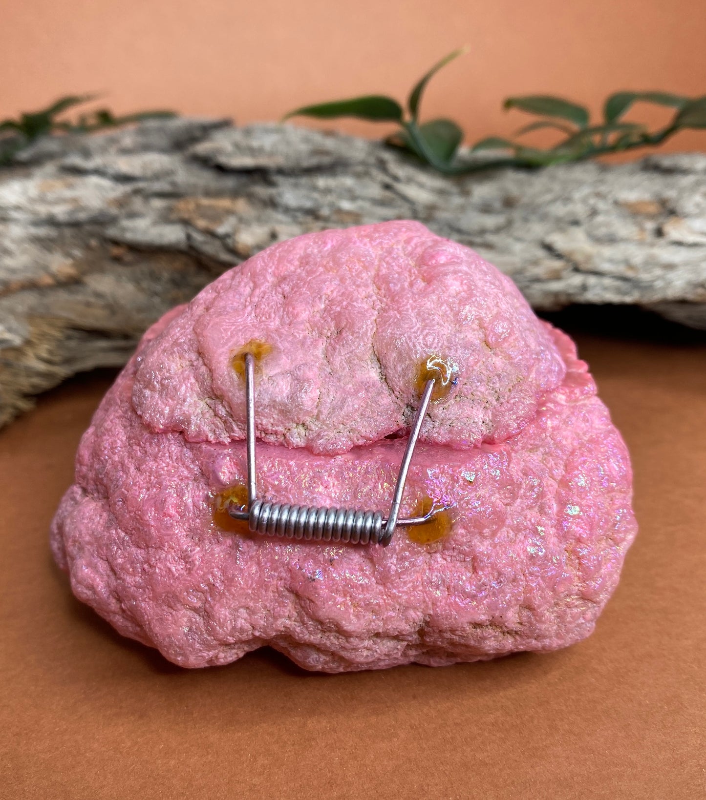 Pink Geode Ring Box