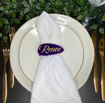 Purple Agate Place Card