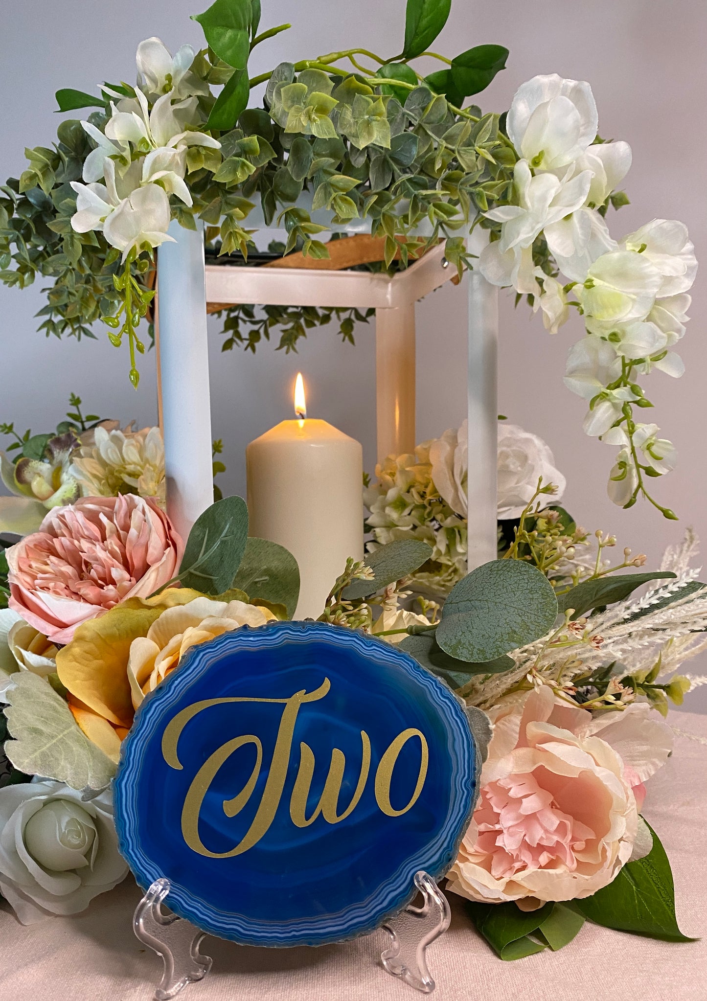 Blue Agate Table Numbers