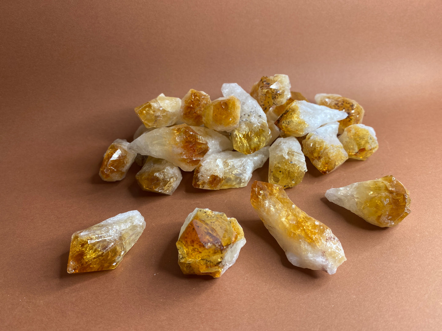 Polished Natural Citrine Points