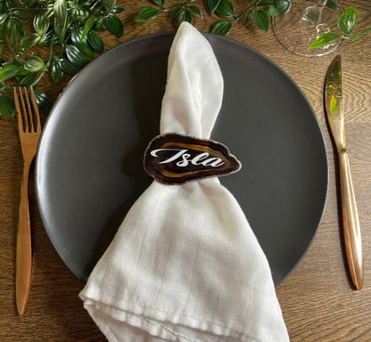 Black Agate Place Card