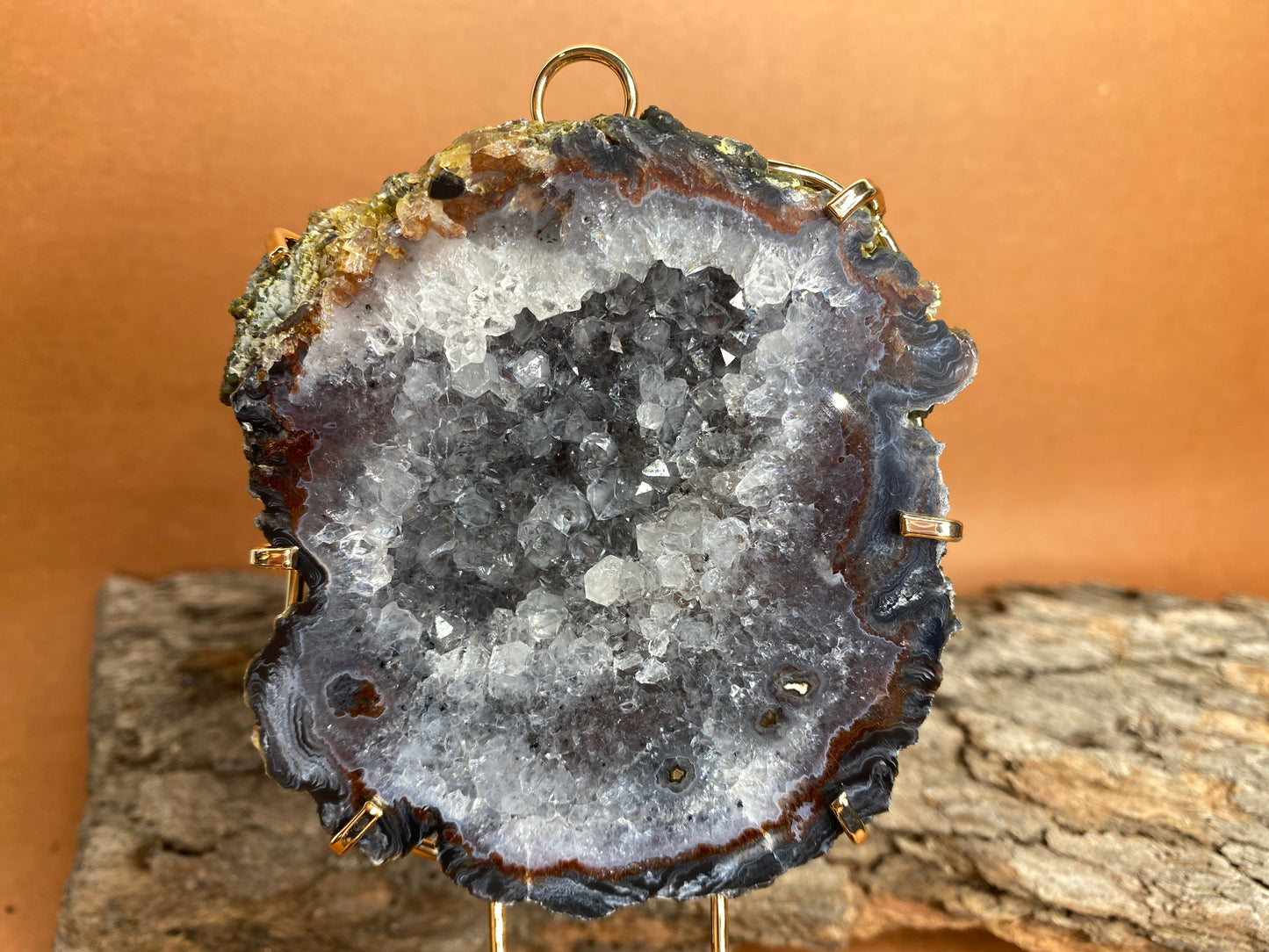 Agate Geode Ring Box