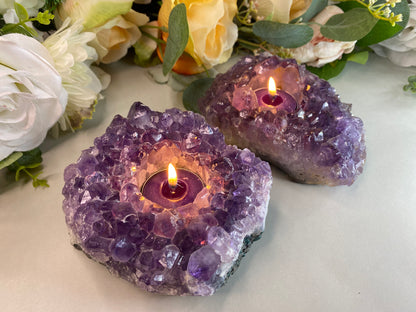 Amethyst Candle Holders